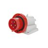Ipari dugalj falra szerelhető 3P+N+E tokozott 16A 5P 380-415V(50+60Hz) piros pipa IEC309HP GEWISS - GW60431