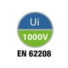 Kiselosztó PE/N sín nélkül UV-álló DC1000V 2x 12M falonkívüli szürke IP55 átlátszó 40CD GEWISS - GW40007
