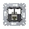 Merten adapterfedél RJ45 beépíthető adatcsatlakozó betét adapterrel Cat5e STP Schneider - MTN4575-0011