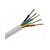 Műanyagköpenyű kábel H05VV-F 5x 1.5mm2 hajlékony 300V/U0 500V fehér H05VV-F (MT) 100m - MT5X1,5.