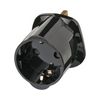 Utazó adapter GB(G)->DIN(F) olvadóbetéttel fekete 13A 250V LECTRA - 1508533